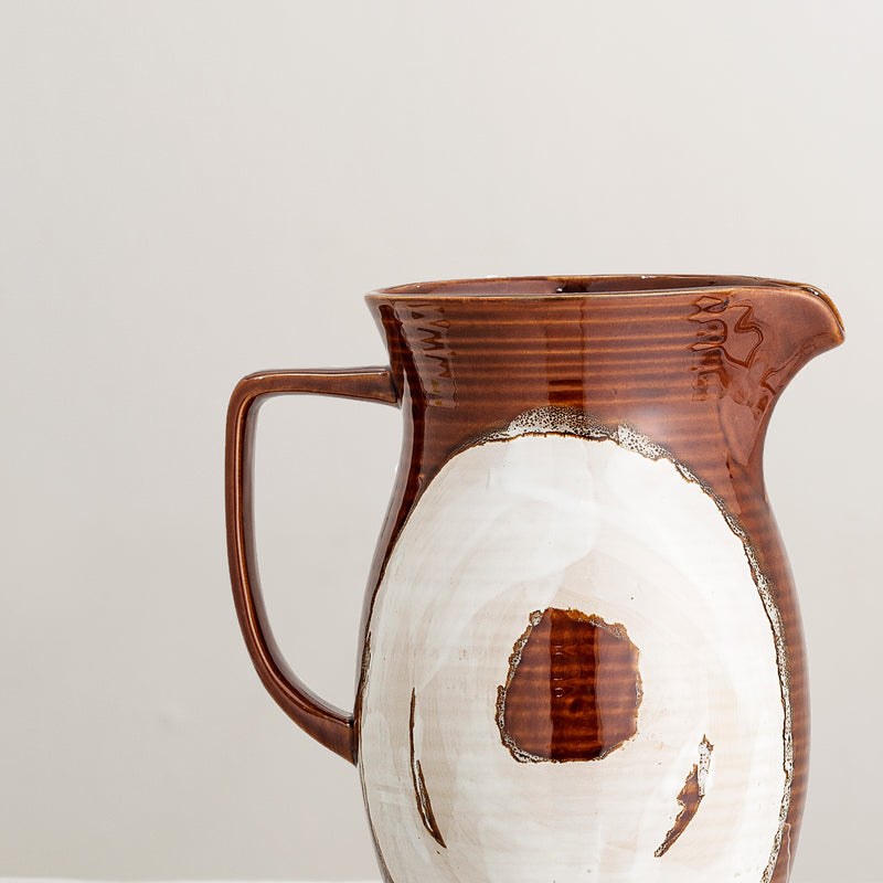 Willow handcrafted glazed stoneware jug