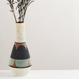 Hand painted Terracotta glazed vase