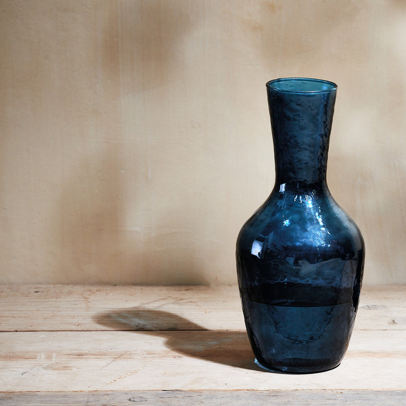 Yala hammered indigo jug
