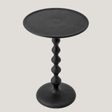 Anka black metal side table