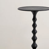 Anka black metal side table