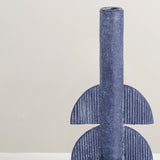 Bess blue candle stick holder