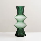 Dana large green glass vase
