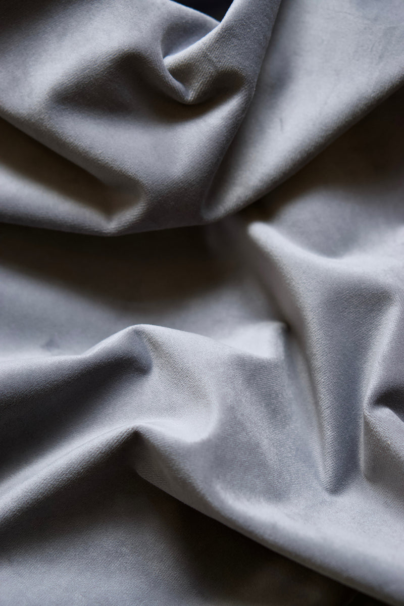 Velvet curtain - grey