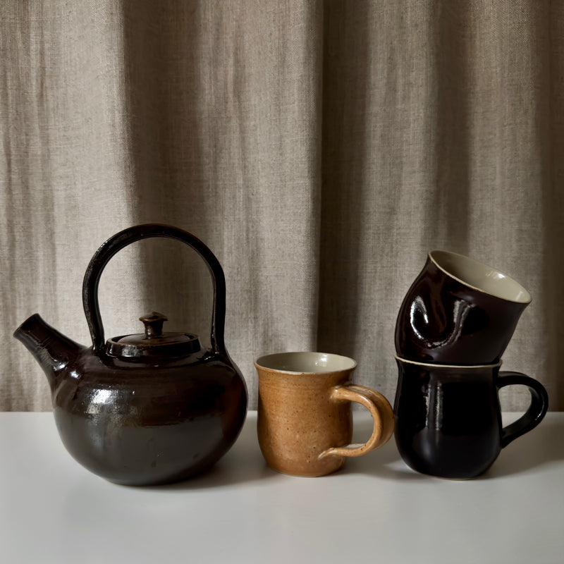 Rune Handmade glazed mug with handle - medium