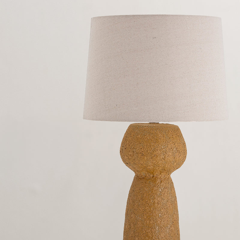 Lavin stoneware table lamp with cotton shade