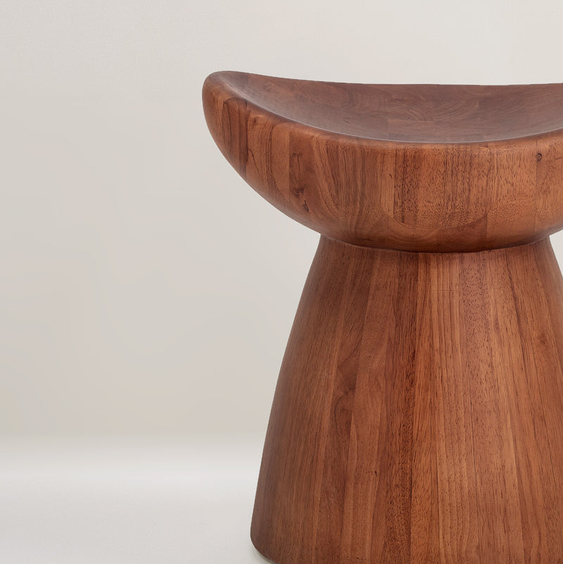 Luc rubberwood stool