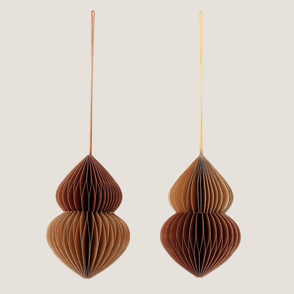 Milay paper ornaments - set of two