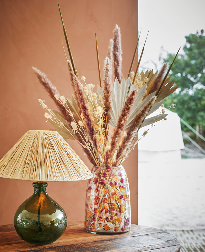 Petal large handblown glass vase