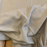 Ready made grey linen curtain, 225cm length / 280cm wide (1 panel)