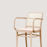 Ton armchair 811 natural with cane