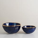 Handmade bowl with 24 carat gold