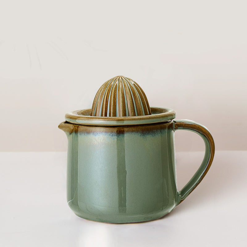 Handcrafted stoneware lemon juicer