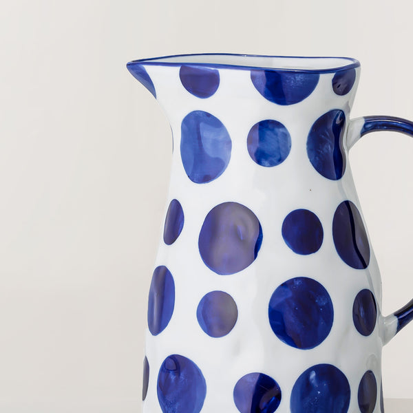 Begonia hand painted glazed porcelain jug