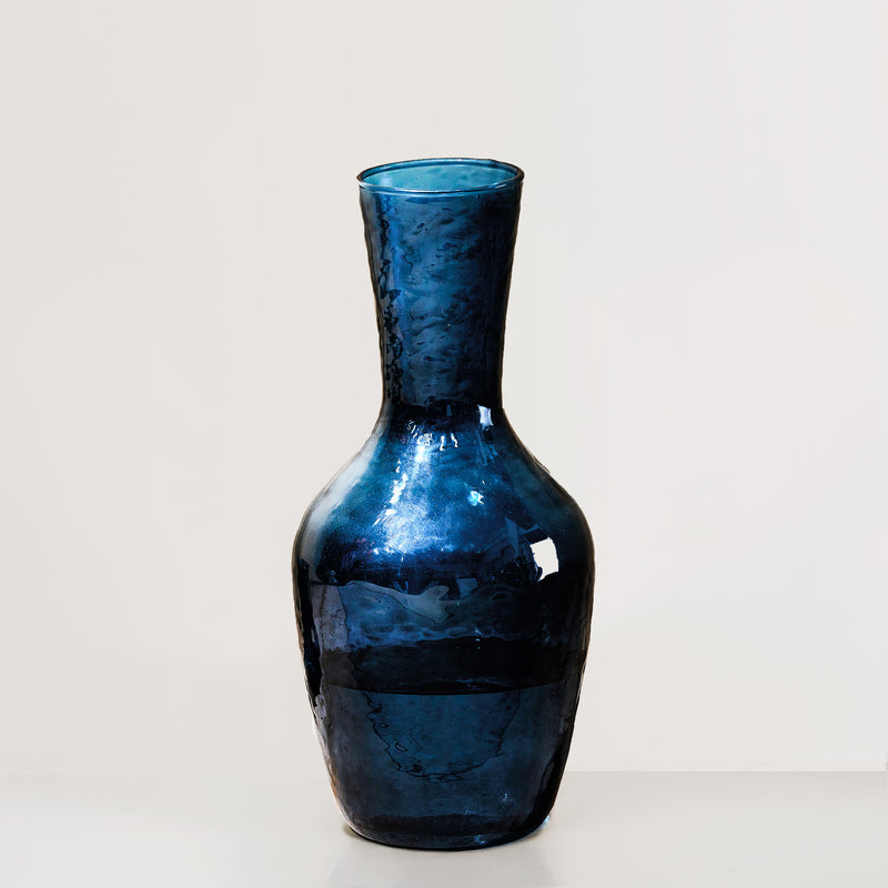 Yala hammered indigo jug