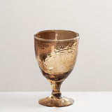 Yala hammered smoke wine glass - set of 4 (2 left)